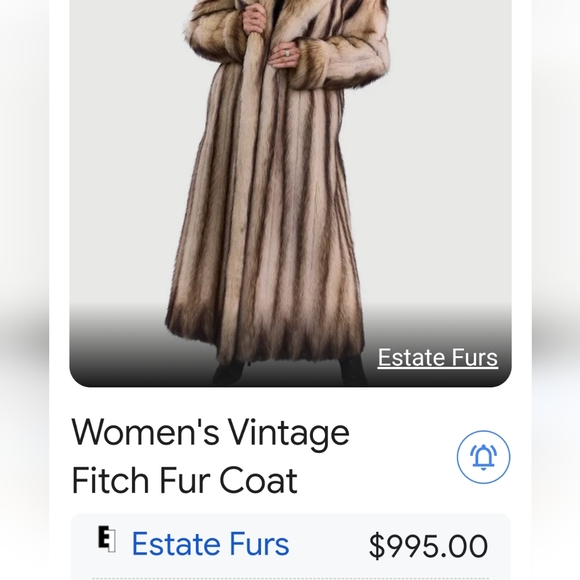 SOLD XL fitch fur Fulllength designer coat mint condition No Offers Pls Final$ - Picture 2 of 16